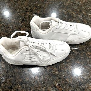Girls white cheer gymnastics shoes size 1.5